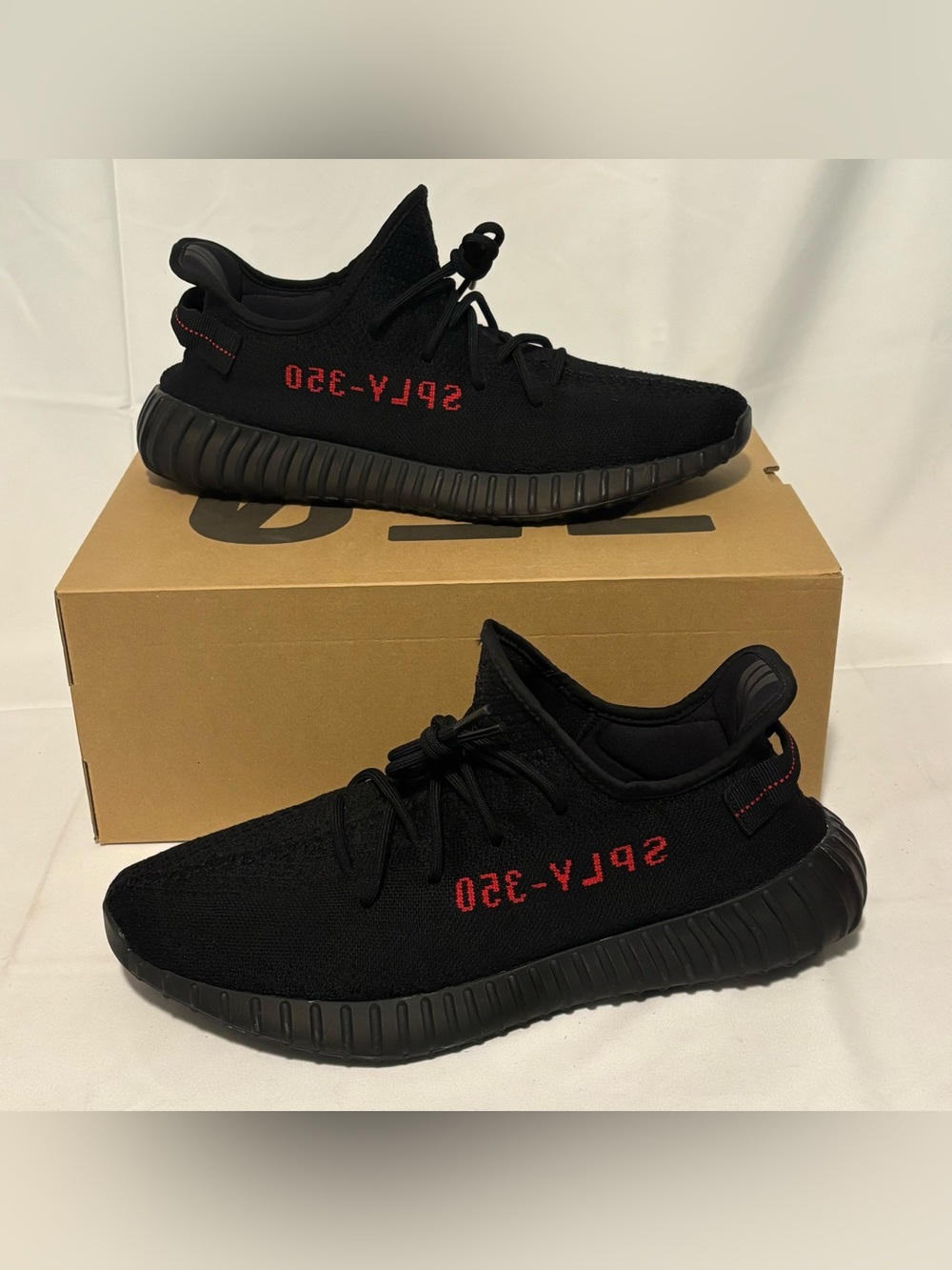 Adidas Yeezy Boost 350 V2 Bred Black Red Men’s Size 14.5 Sneakers Shoes CP9652
